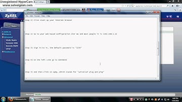 How to OPEN your NAT with a ZyXel P-600 Series Modem (Ethernet Cable)