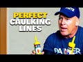 PERFECT lines with caulking and tape.