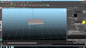 How To Make Simple Table Using Autodesk Maya 2014