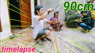90Cm, Belah Bambu Untuk Layangan, Cara Membuat Layangan, Pipas, Guda Pech, Patang