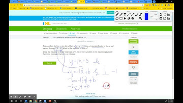 Writing equations for parallel and perpendicular lines in slope-intercept form