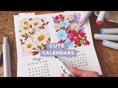 Stop Scrolling & Make These Summer Calendars With Me | Using Arrtx 90 Colors Alcohol Markers
