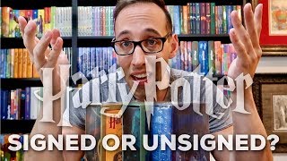 HARRY POTTER SLIPCASE EDITIONS: Are they signed by J.K. Rowling? PLUS unboxing a RARE German book!