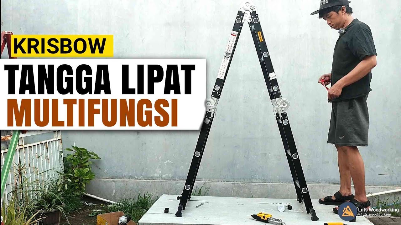 review tangga lipat multi fungsi krisbow, kren sih ini buat di rumah