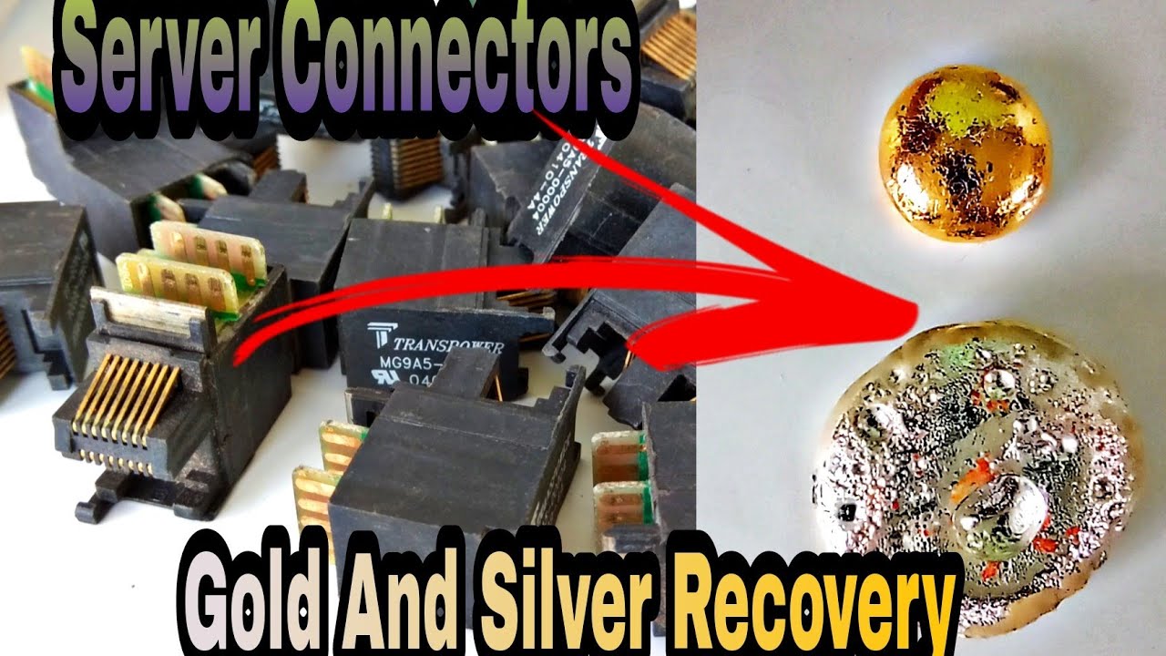 Server Connector Pins Silver And Gold Recovery - Precious Metals From Electronics