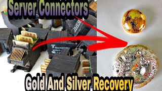 Server Connector Pins Silver And Gold Recovery | Precious Metals From Electronics