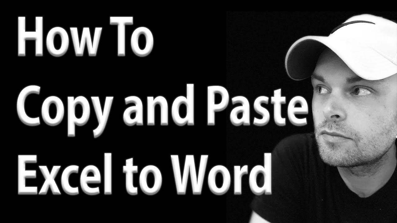 how-to-copy-and-paste-excel-to-word-youtube