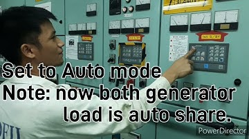 MANUAL SYNCHRONIZING OF GENERATOR ENGINE