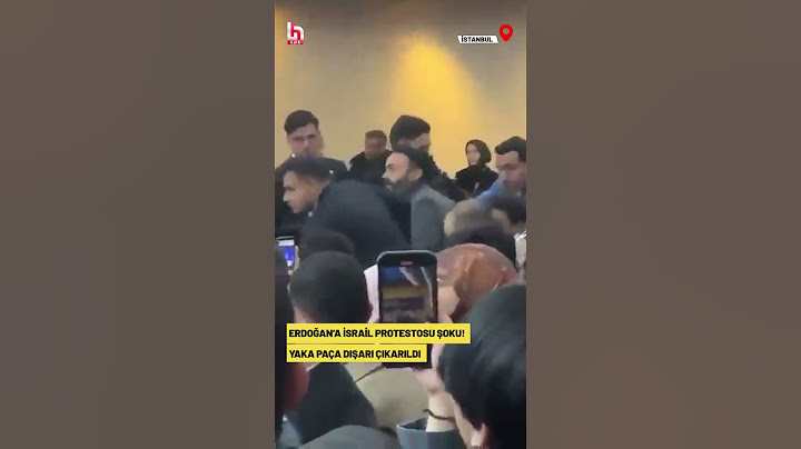Erdoğan'ı şoke eden 'İsrail' protestosu! Protestocu yaka paça böyle dışarı çıkarıldı! #shorts
