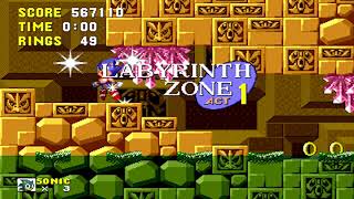 Super Sonic + Hyper Sonic in Sonic 1 in 12min 15 44sec 16 9 Aspect TAS Without CamHack by DMTM 2017