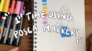 First Time using POSCA Markers!! [Timelapse]