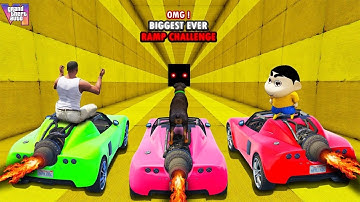 GTA 5 : FRANKLIN AND SHINCHAN TRIED THE HARDEST TUNNEL ESCAPE PARKOUR CHALLENGE GTA 5