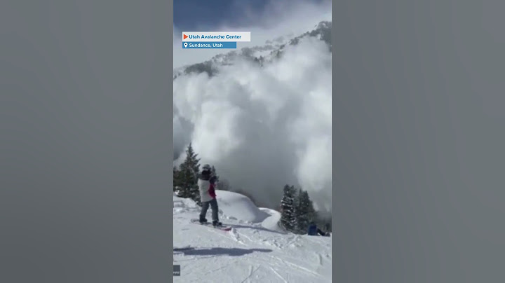 Large Avalanche Sends Giant Snow Cloud Over Skiers At Utah Resort