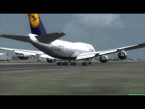 Impressive Close Take Off Lufthansa 747-8i Frankfurt