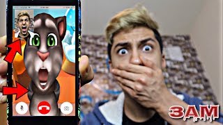 DO NOT FACETIME TALKING TOM AT 3AM!! *OMG HE CAME TO MY HOUSE*