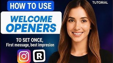 ReplyRush Welcome Openers Tutorial | Automate Your Instagram & Facebook DMs Instantly