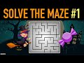 MAZE GAMES #1 - Solve the 10 Halloween Trick or Treat Mazes | Family &amp; Friends Game Night