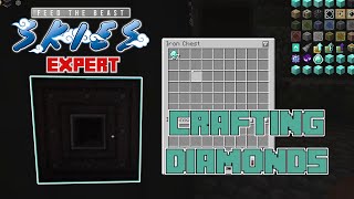 FTB Skies Expert Ep 21 - Making Diamonds and Dimensional Storage!