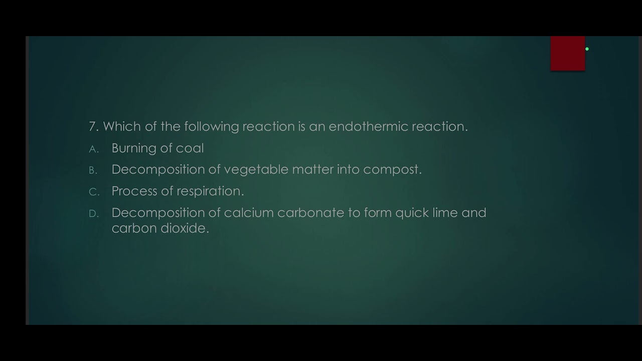 Class 10 CHEMICAL REACTIONS AND EQUATIONS (MCQ)