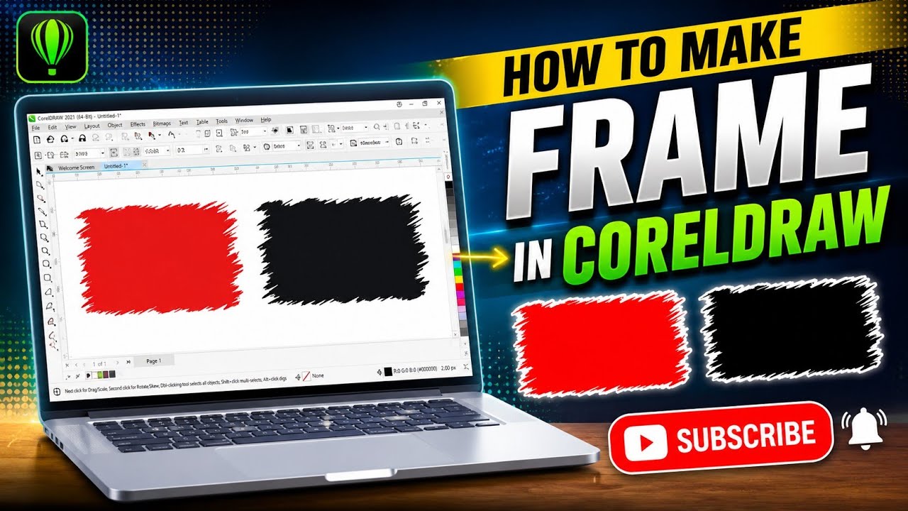 How to make frame in coreldraw|Smart Graphics Studio - YouTube