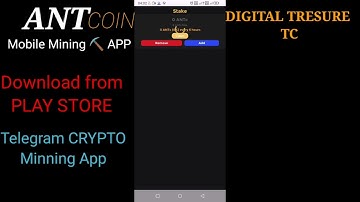 Ant coin mobile mining app | crypto  minning app | free crypto Mobile Mining App | hamster combat |
