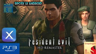 Resident Evil HD Remaster - RPCSX UI Android - Snapdragon 8 Gen 2 - Ps3 Game 