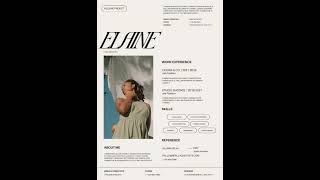 Beige Aesthetic Modern UGC Content Creator Creative CV Resume - Modern Design