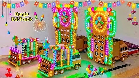 Biggest Mini DJ Truck Build 2025 | Step-by-Step Mini Cardboard Eicher DJ Truck at Home