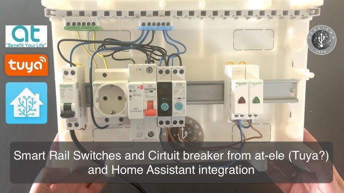 JANDEI - Interruptor Automático Magnetotermico wifi, 63A 4P Tuya Smart App,  medidor corriente voltaje, circuit breaker, disyuntor inteligente wifi