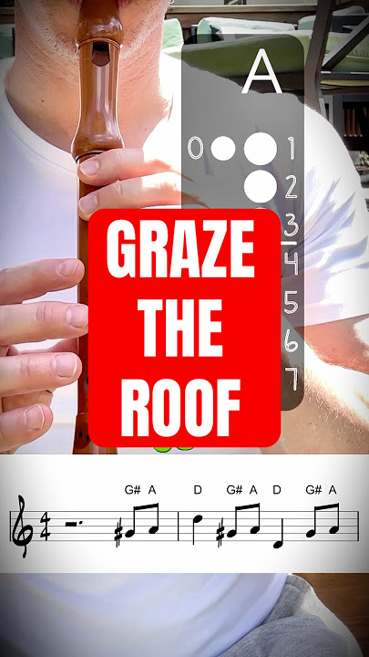 Plants Vs Zombies Graze the Roof Recorder Tutorial #recorder #tutorial #plantsvszombies