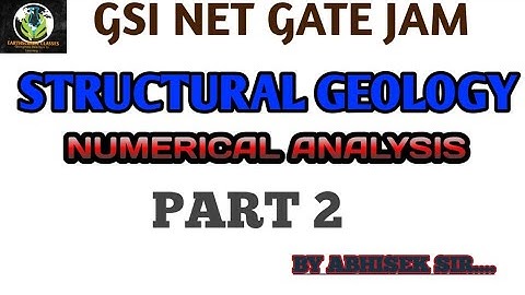 Numericals on structural geology_part-2