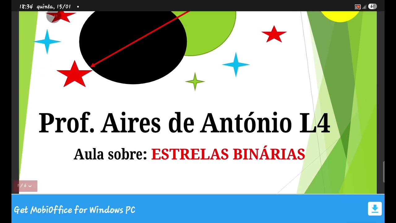 Aula sobre:ESTRELAS BINÁRIAS 
