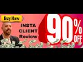 InstaClient Recipe review | Bonus: 6000 Done-For-You Instagram posts
