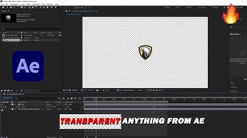 Easy Way to Export Transparent MP4 Files from AFTER EFFECT Tutorial 2023 | 🔥🔥🔥