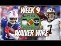 Fantasy Football 2021 Week 9 Waiver Wire Must Haves