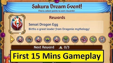 Merge Dragons Sakura Dream Event Part 01 - First 15 Mins Gameplay