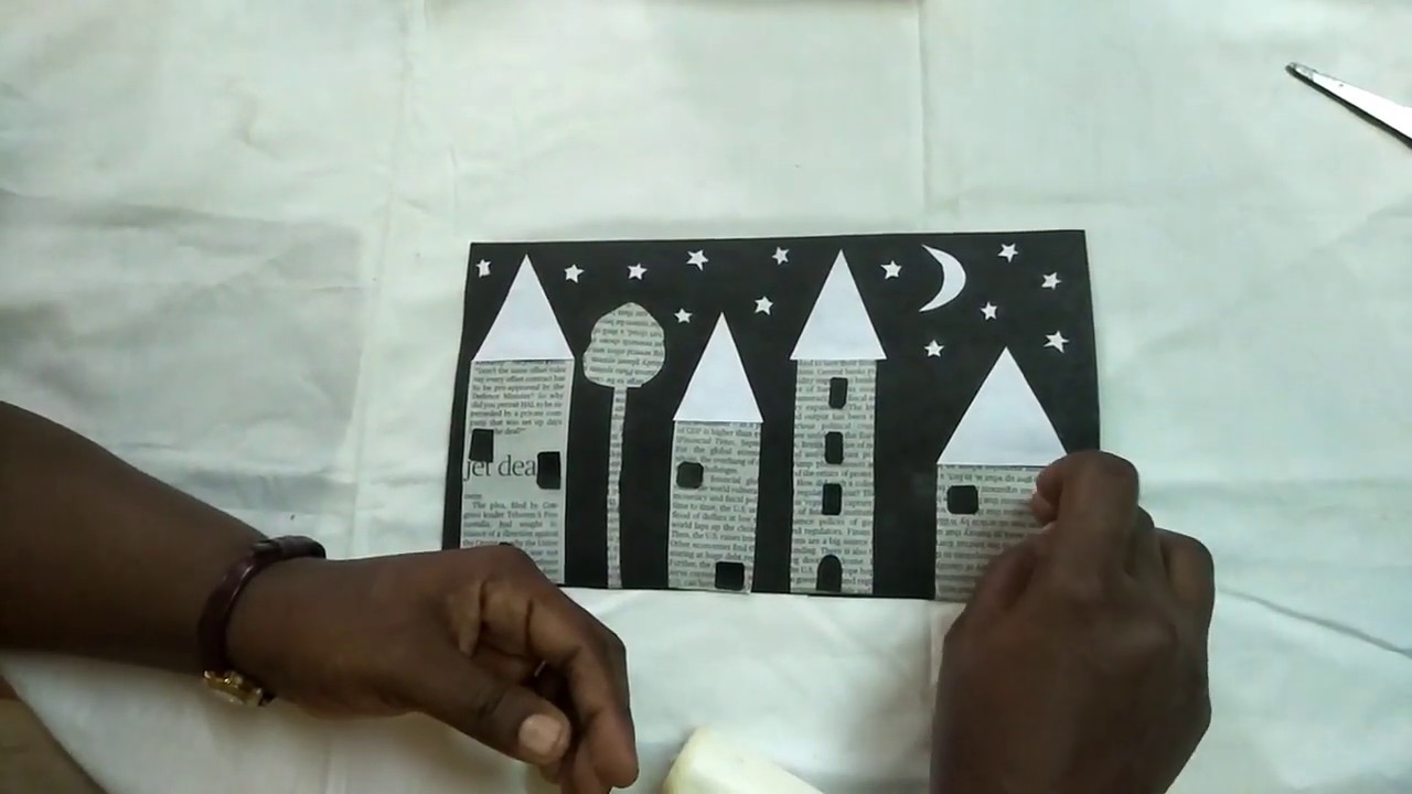 Black & White Wall Decoration Craft Kids Craft Ideas DIY crafts