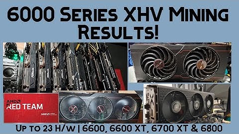6000 Series XHV Mining Settings | 6600, 6600xt, 6700xt, 6800!