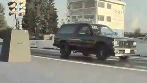 Built Chevy S10 Blazer vs Tesla Model 3 at Mission Raceway