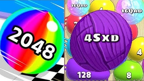 Blob Merge 3D - 4SxD New High Score vs Ball Run 2048 Infinity #ballgamezone