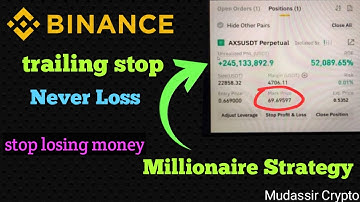 Binance Trailng Stop | How To Use Binance Trailing Stop | What Is Binance Trailing Stop Loss