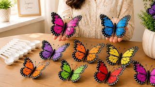 I Turned Plastic Bottles into a Cute Butterfly 🦋 DIY Recycled Craft Easy
