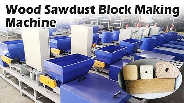 Wood Sawdust Block Making Machine - Durable and Eco-Friendly Pallet Solutions#woodblock #wood