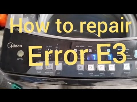How to repair E3 error in Midea washing machine #videoviral #midea #washer
