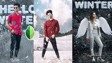 Snapseed Winter Snowfall Photo Editing 2020 ☃️ | Snapseed Tutorial