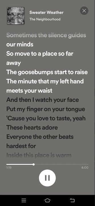 Sweater Weather Lyrics - The Neighbourhood