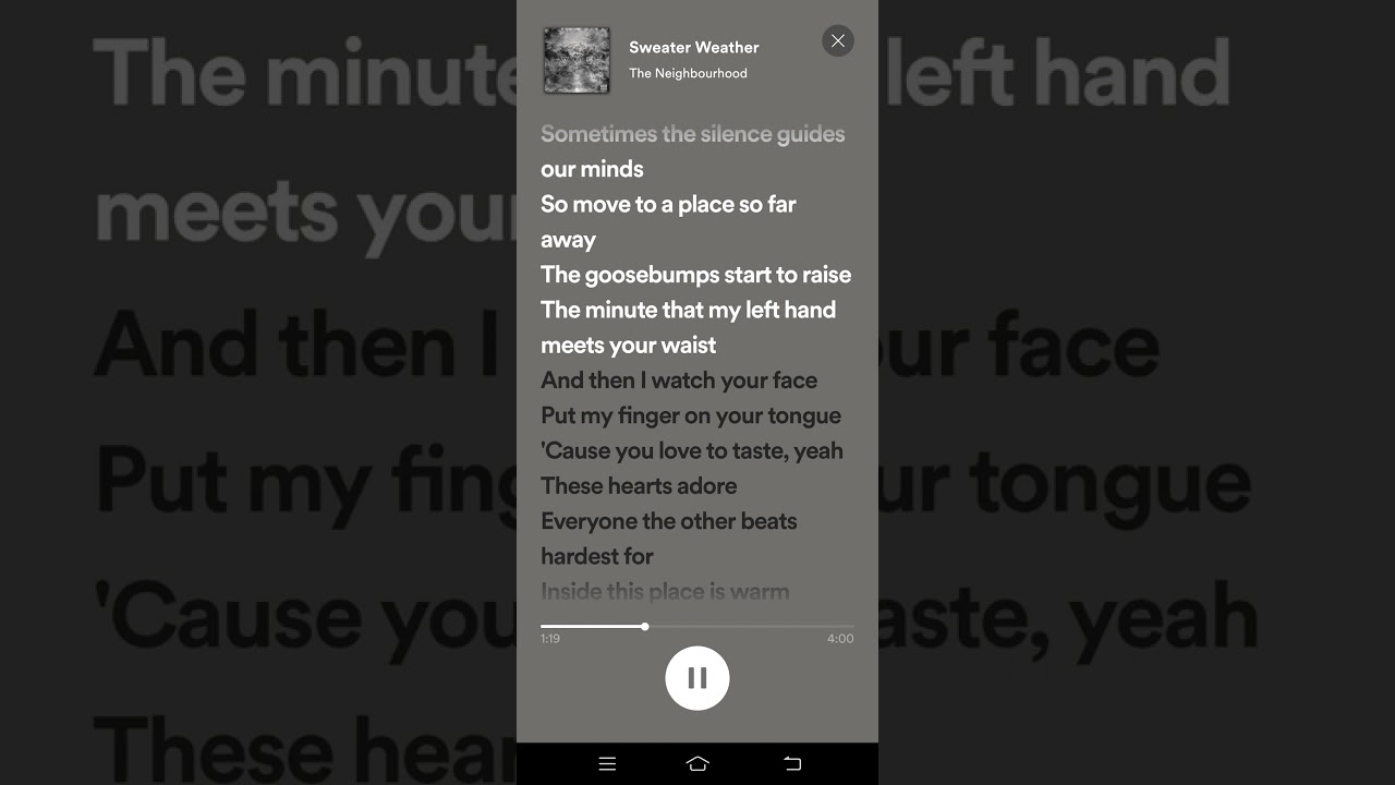 Watch Sweater Weather Lyrics - The Neighbourhood on YouTube Watch Sweater Weather Lyrics - The Neighbourhood on YouTube