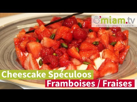 recette-cheesecake-spéculoos,-fraises-et-framboises---un-dÉlice