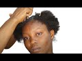 BRIDAL GLAM👆SHORT  NATURAL 4C HAIR BRIDAL HAIR TRANSFORMATION 🔥MELANIN HAIR AND MAKEUP