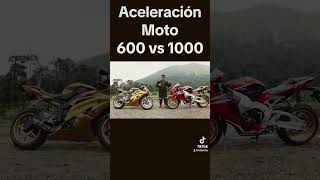 Aceleración moto 600 vs 1000 cc #bikerlife #blitzrider